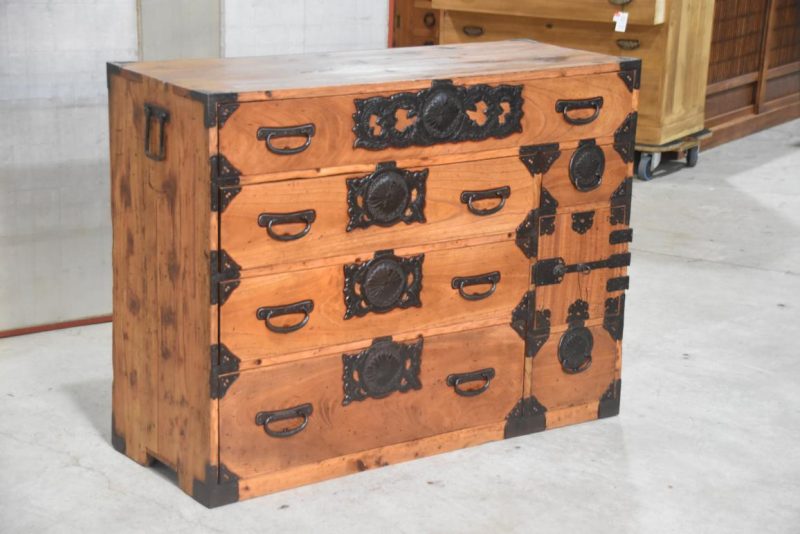 Antique Sendai Clothing Chest 1155 mm's wide - Image 3