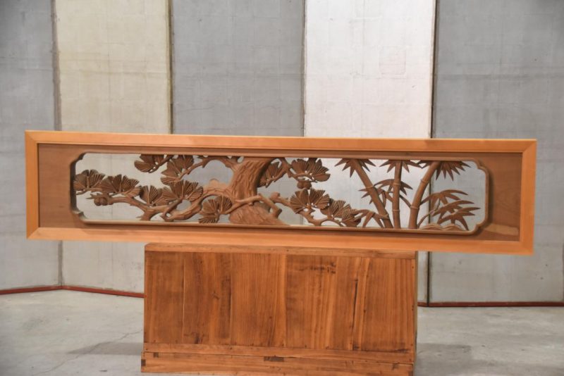 Japanese Carved Wooden Rama Transom Width:1700mm - Image 2