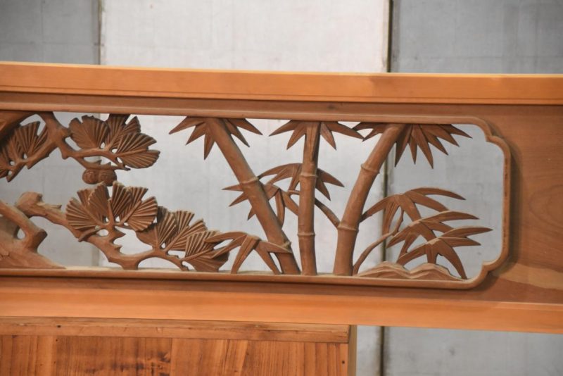 Japanese Carved Wooden Rama Transom Width:1700mm - Image 5