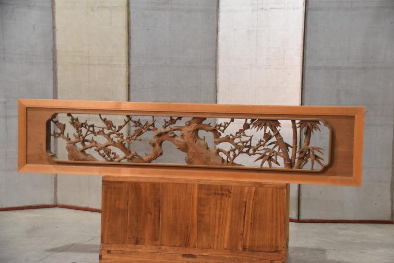 Japanese Carved Wooden Rama Transom Width:1700mm - Image 2