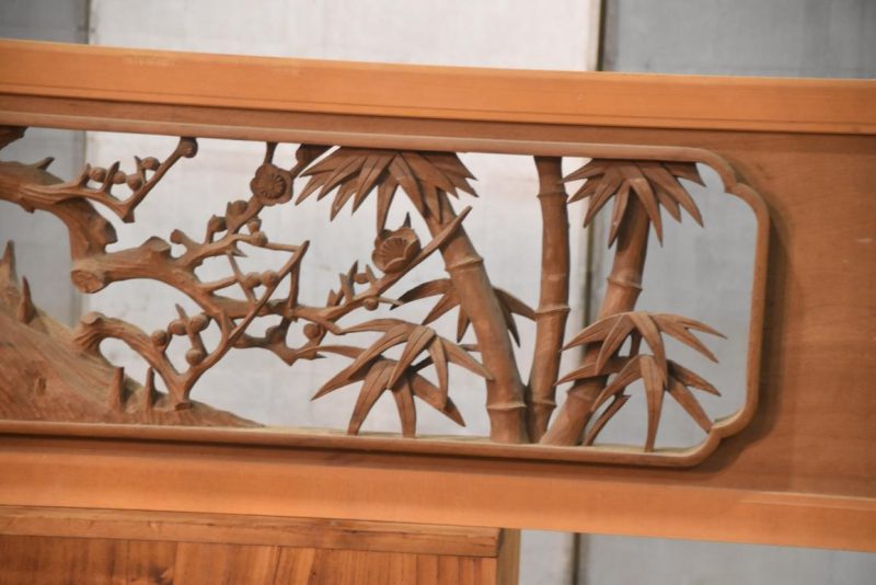 Japanese Carved Wooden Rama Transom Width:1700mm - Image 5