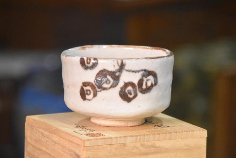 Shino Tea Bowl (Chawan) Width:120mm