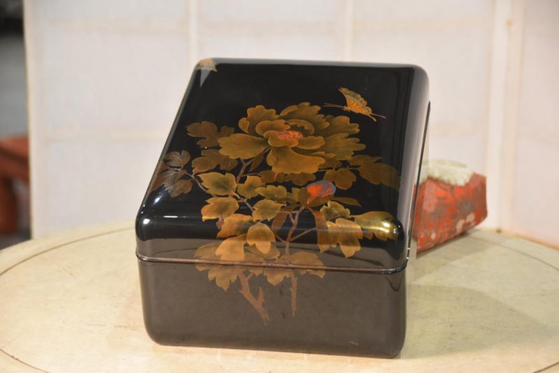 Vintage Japanese Lacquered Letter Box  Tebako Width:270mm - Image 2