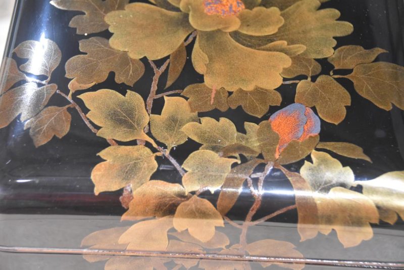 Vintage Japanese Lacquered Letter Box  Tebako Width:270mm - Image 9