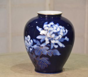 Fukugawa Pottery Vase:Width 160mm