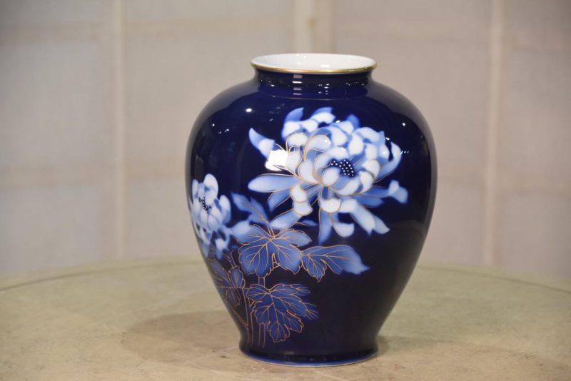 Fukugawa Pottery Vase:Width 160mm