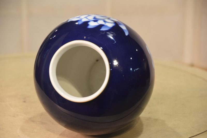 Fukugawa Pottery Vase:Width 160mm - Image 4