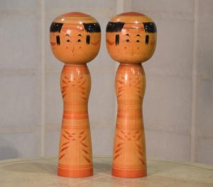 Twins Japanese Kokeshi Dolls Height:300mm