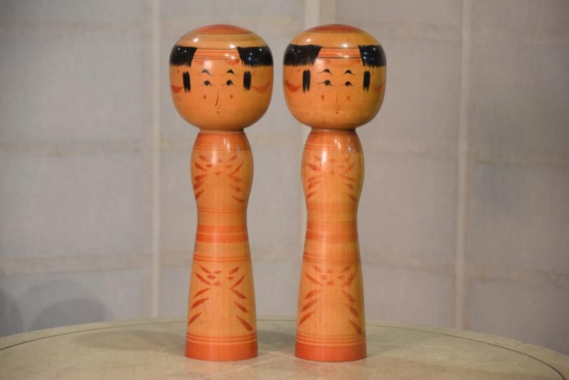 Twins Japanese Kokeshi Dolls Height:300mm