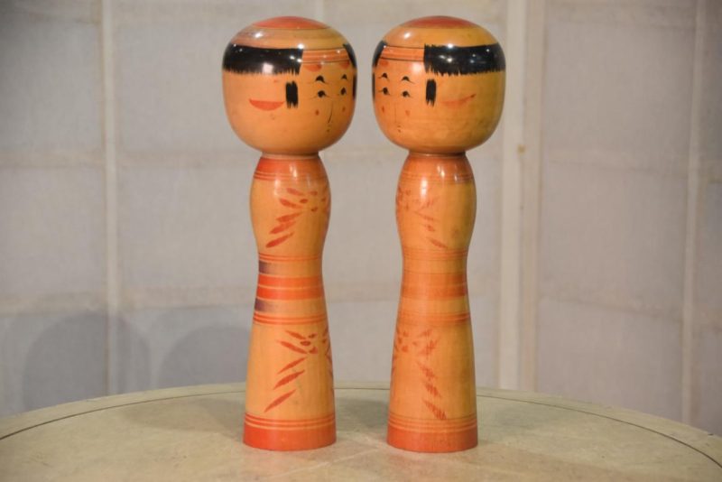 Twins Japanese Kokeshi Dolls Height:300mm - Image 5