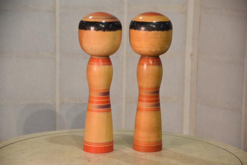 Twins Japanese Kokeshi Dolls Height:300mm - Image 4