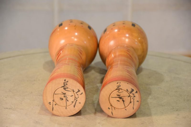 Twins Japanese Kokeshi Dolls Height:300mm - Image 7
