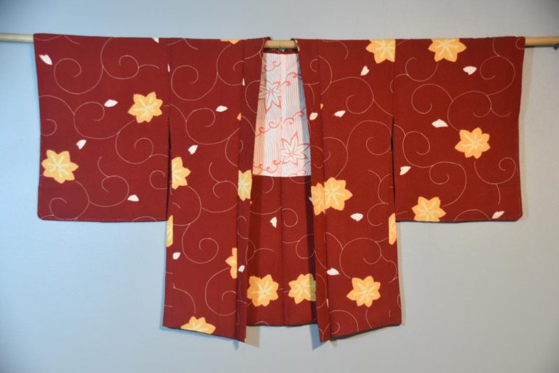 Vintage Japanese Silk Haori Jacket - Image 3