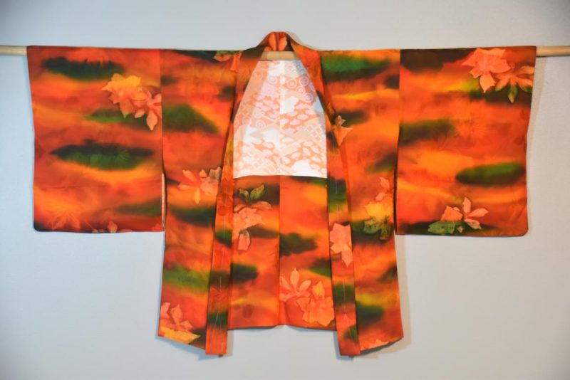 Vintage Japanese Silk Haori Jacket - Image 2