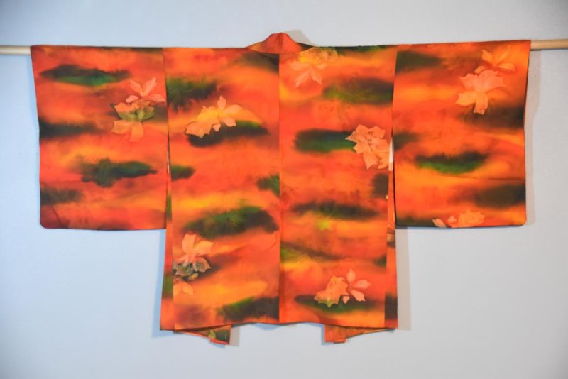 Vintage Japanese Silk Haori Jacket - Image 3