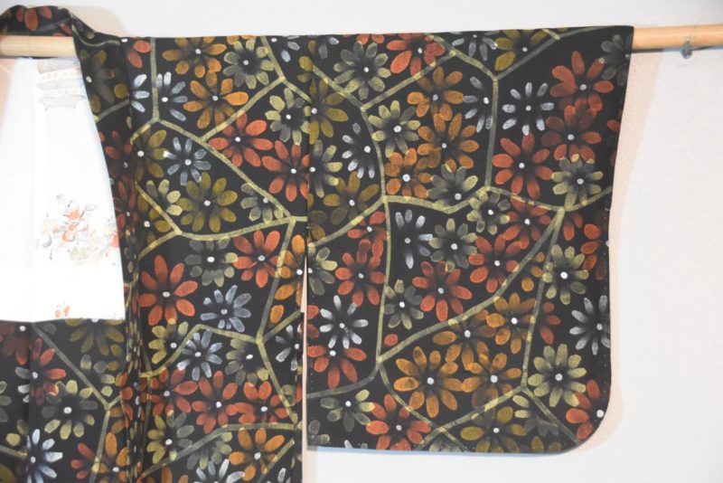Vintage Japanese Silk Haori Jacket - Image 5