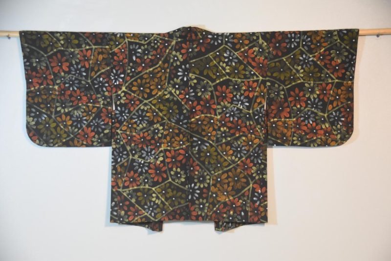 Vintage Japanese Silk Haori Jacket - Image 7