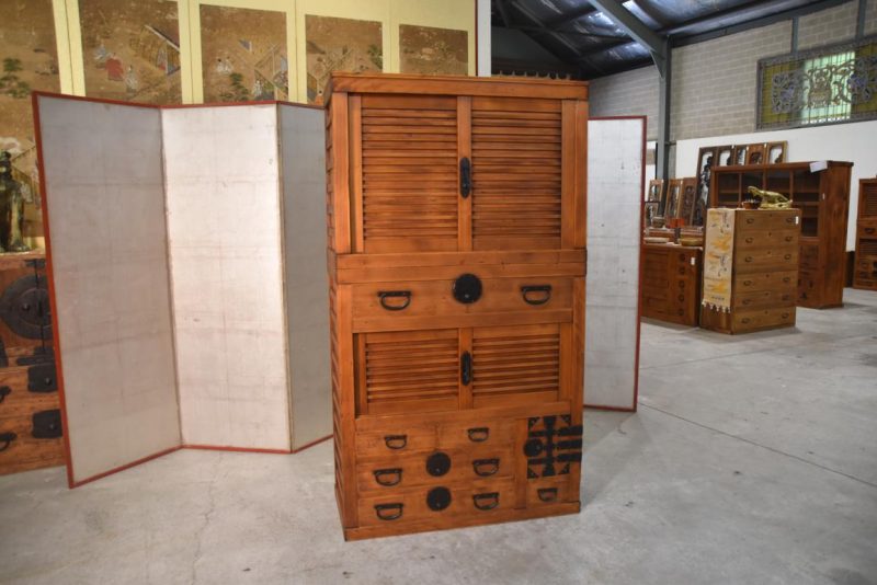 Antique 2 Section Merchant Chest Width:960mm