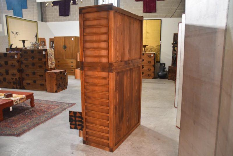Antique 2 Section Merchant Chest Width:960mm - Image 6