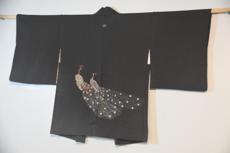Japanese Vintage Silk Haori Jacket - Image 4