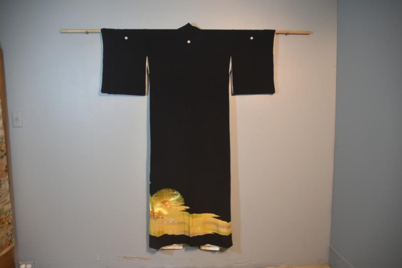 Japanese Vintage Silk Tomosode Kimono