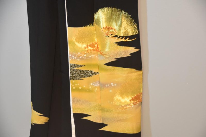 Japanese Vintage Silk Tomosode Kimono - Image 3