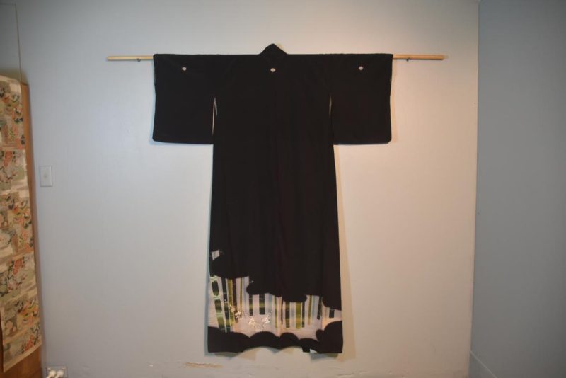 Japanese Vintage Silk Tomosode Kimono
