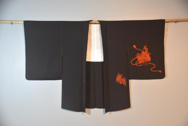 Japanese Vintage Silk Haori Jacket - Image 4