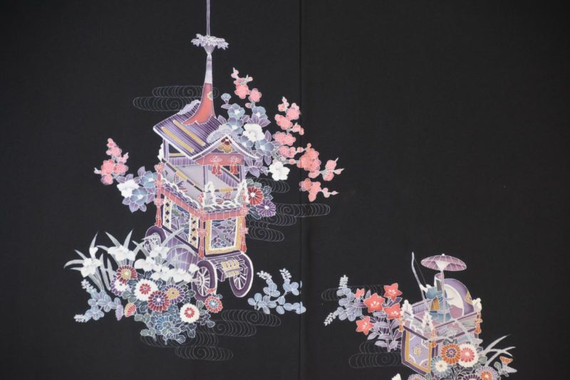 Japanese Vintage Silk Haori Jacket - Image 2