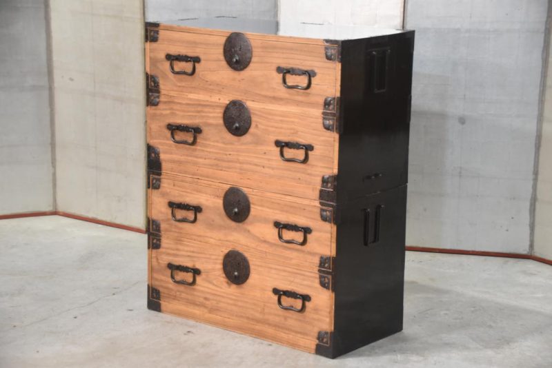 Antique 2 Section Clothing Chest  Width:865mm - Image 13