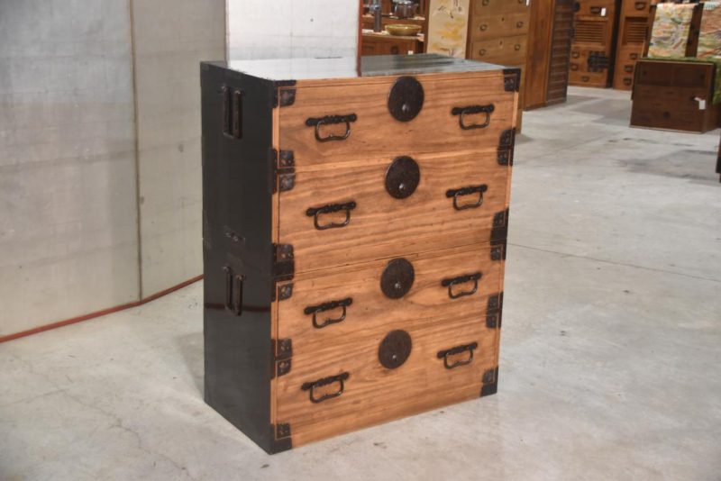 Antique 2 Section Clothing Chest  Width:865mm - Image 6