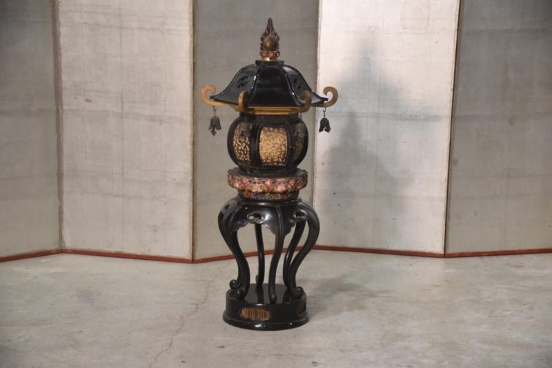 Antique Lacquered Temple Lantern Height:1130mm