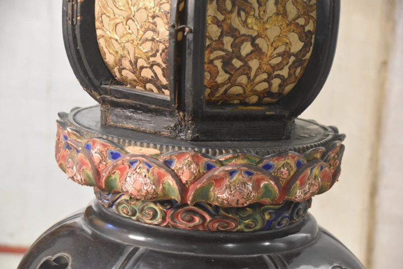 Antique Lacquered Temple Lantern Height:1130mm - Image 14