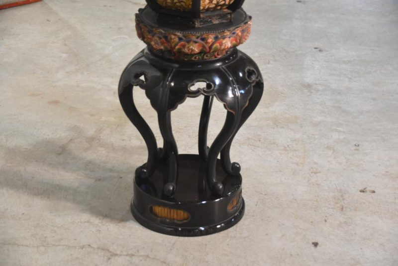 Antique Lacquered Temple Lantern Height:1130mm - Image 8