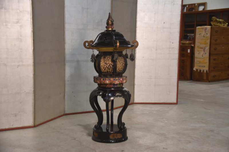 Antique Lacquered Temple Lantern Height:1130mm - Image 6