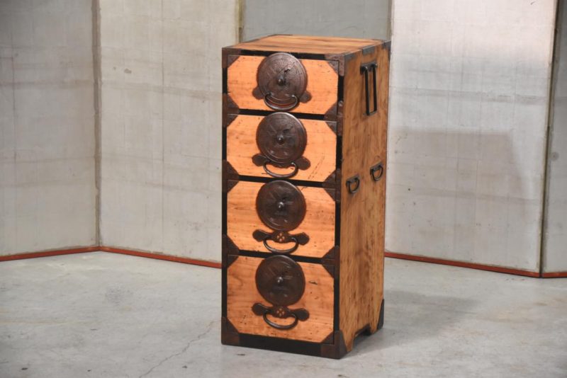 Antique Narrow Clothing Chest Width:390mm