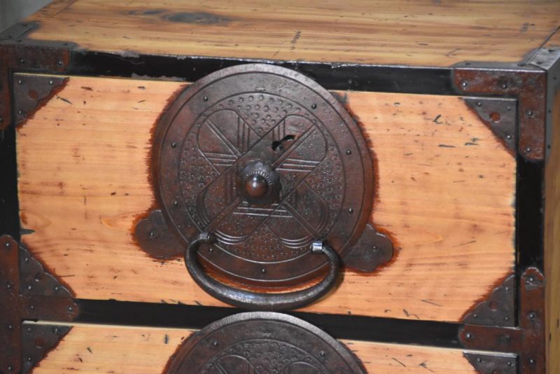 Antique Narrow Clothing Chest Width:390mm - Image 8