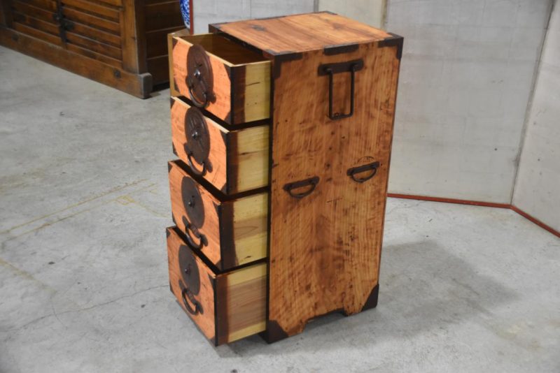 Antique Narrow Clothing Chest Width:390mm - Image 5