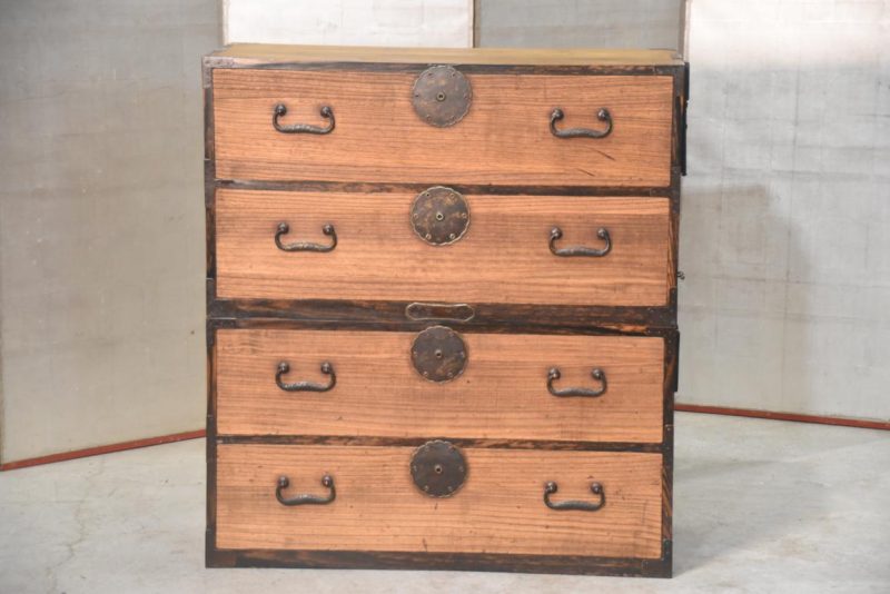 Antique 4 Drawer Clothing Chest (2 Sections)Width:940mm - Image 16