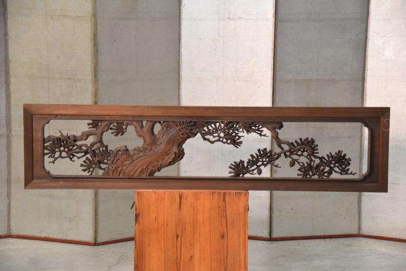 Japanese Carved Wooden Rama Transom Width:1710mm - Image 2