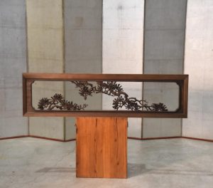 Japanese Carved Wooden Rama Transom Width:1710mm