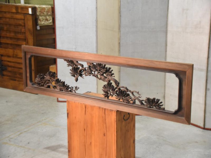 Japanese Carved Wooden Rama Transom Width:1710mm - Image 4