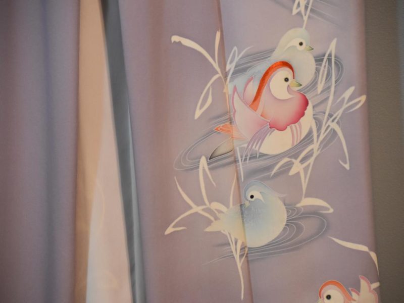 Japanese Vintage Silk Kimono - Image 4