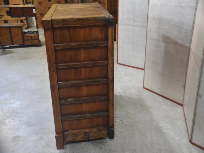 Antique Japanese Wheeled Chest Width:1080mm - Image 14