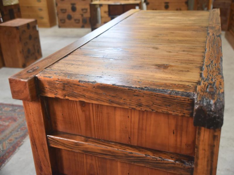 Antique Japanese Wheeled Chest Width:1080mm - Image 13