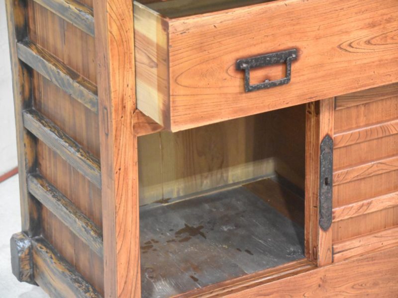 Antique Japanese Wheeled Chest Width:1080mm - Image 9