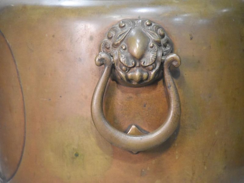 Vintage Japanese Bronze and Wood Hibachi Width:270mm - Image 9