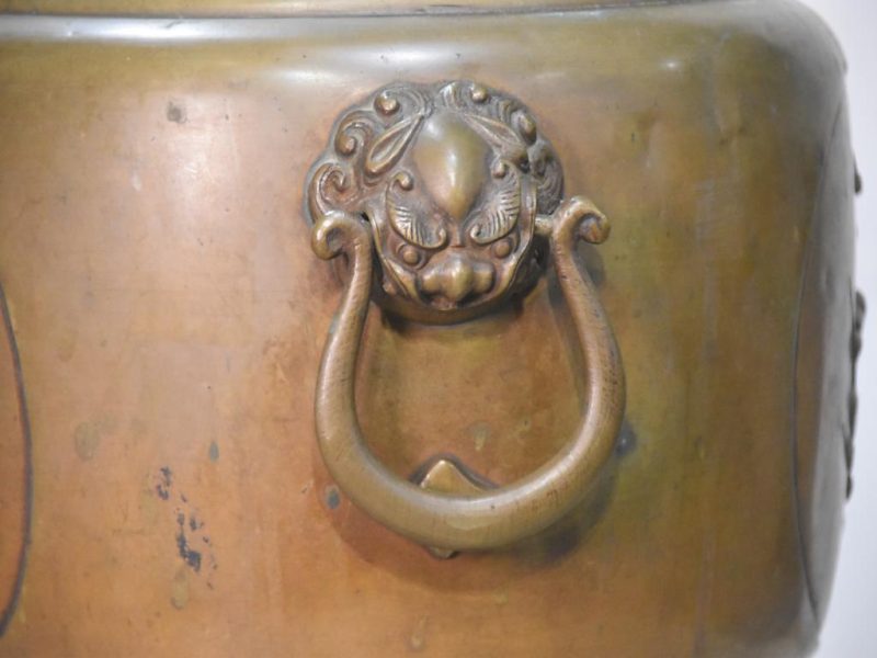 Vintage Japanese Bronze and Wood Hibachi Width:270mm - Image 8