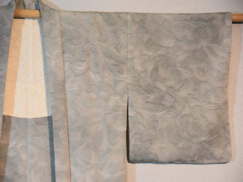 Japanese Vintage Silk Jacquard Haori Jacket - Image 4