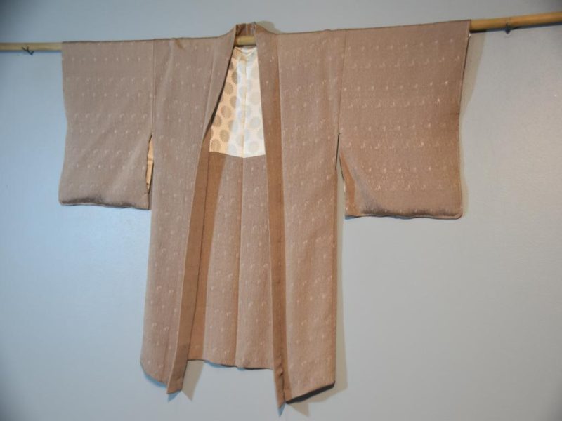 Japanese Vintage Silk Jacquard Haori Jacket - Image 5